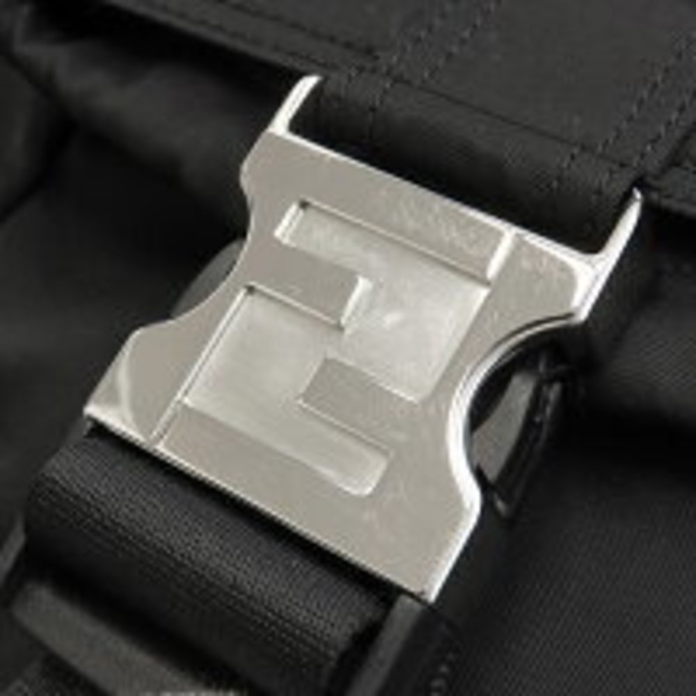 Fendi Nylon Black Drawstring Backpack - image 6